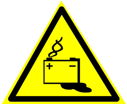 W20 "Осторожно. Аккумуляторные батареи"
