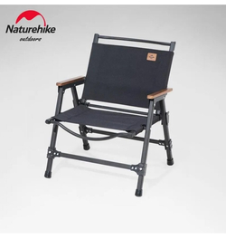 Кресло туристическое Naturehike, складное черное, нагрузка до 120 кг