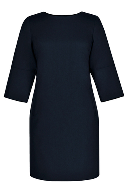 Офисное платье 1390Аа, Тёмно тёмно син #70ТТСи051390Аа