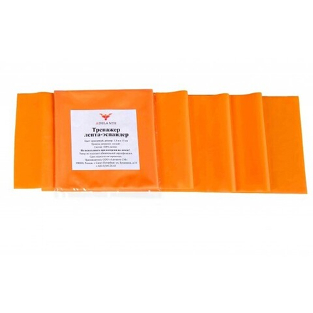 Латексная лента Adelante 1,5 м, начальный уровень, оранжевая 1шт.