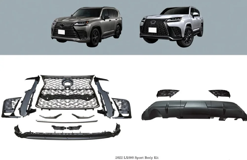 Обвес переделка в LX Sport для LEXUS LX600 2022+ Лексус тюнинг