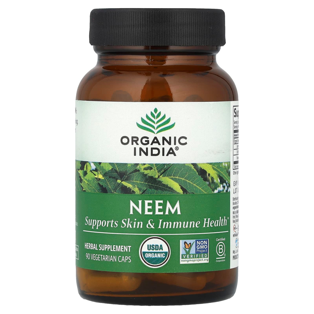 Organic India, ним, 90 вегетарианских капсул