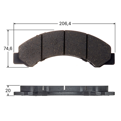 Колодки тормозные дисковые Avantech передние (противоскрипная пластина в компл.) AV1046
