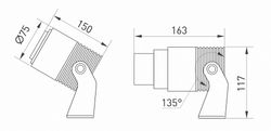 Настенно-потолочный прожектор Arlight Ray 032562
