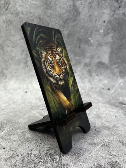 Подставка для телефона деревянная