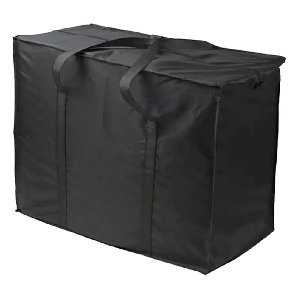 Сумки хозяйственные матерчатые 60х50+30см с молнией "Черная" (1/10шт)