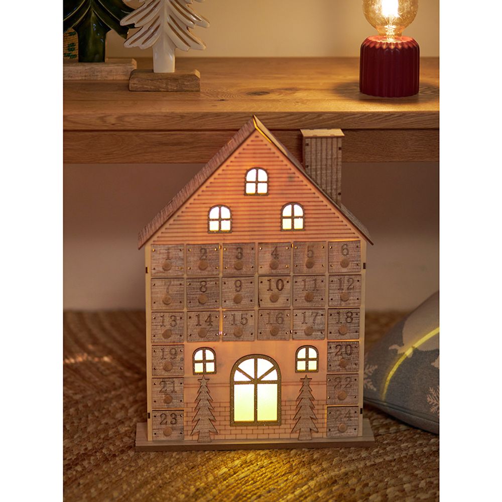 Адвент-календарь с подсветкой Festive house из коллекции New Year Essential