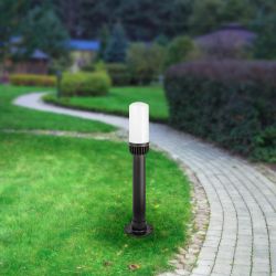 Садово-парковый светильник ЭРА «Поллар» НТУ 01-60-011 напольный черный IP54 Е27 max60Вт h640мм