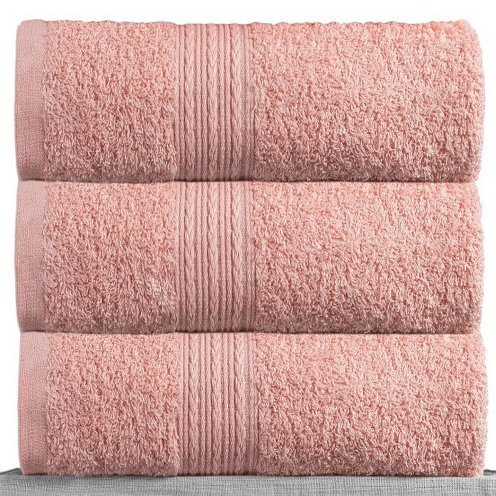 Полотенце махровое "АВТ. ПЕРСИКОВОЕ" BAYRAMALY, 100% хлопок, Туркмения.