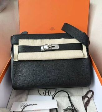 Сумка Kelly Messenger PM Noir Togo Palladium Hardware Hermes