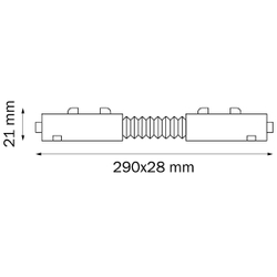 Соединитель трековый однофазный Lightstar Teta 505156