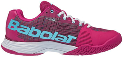 Женские Кроссовки теннисные Babolat Jet Mach и All Court Women - purple/blue поясtel