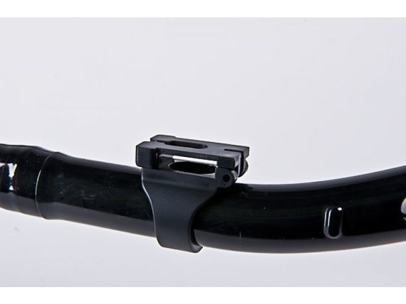 Трубка с клапаном Sargan Селена Черный силикон Black Черная