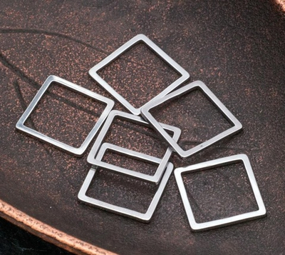 k082-12 Коннектор-квадрат, 12х12х0.9мм, нерж.сталь, шт