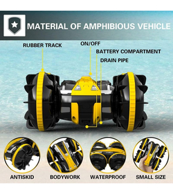 Радиоуправляемый перевертыш-амфибия Volantex RC желтый 4WD 2.4G 1/20 RTR
