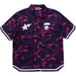 A Bathing Ape Bathing Ape Shirts Button Moderate Polyester Regular Straight Fit Summer 0zxsrm314321q