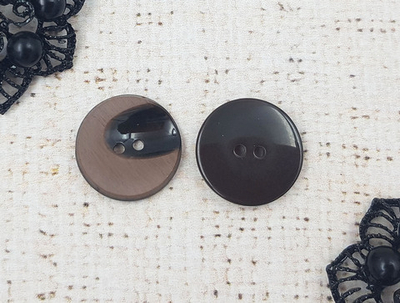Пуговицы костюмные, d 2,2 см, коричневый
