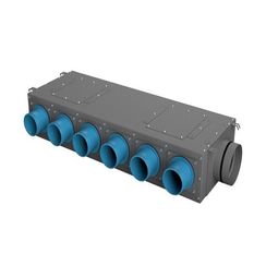 Коллектор воздухораспределительный однорядный продольный, H-160 мм, 75*14 (серый)