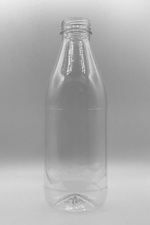 Бутылка ПЭТ 1л. "Молоко" (80шт.)+ крышка черная d 38
