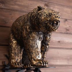 Кронштейн для цветов Медведь Велес Бронза