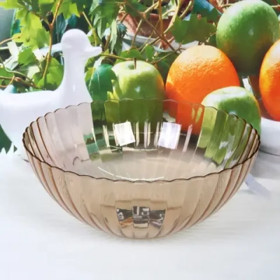 Салатник пластиковый «Мадлен» 23*9см ромашка, бежевый