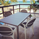 Стол пластиковый обеденный Nardi Cube 120x70, тортора