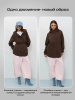 Ветровка с капюшоном удлиненная