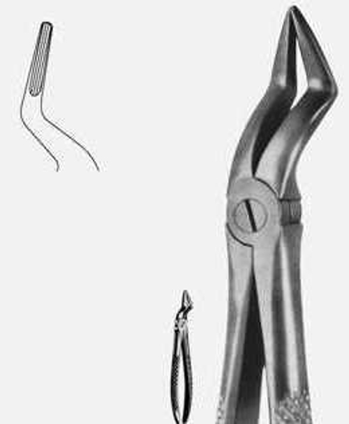 Щипцы с узкими губками для удаления корней зубов верхней челюсти 51А ВР-Щ-182