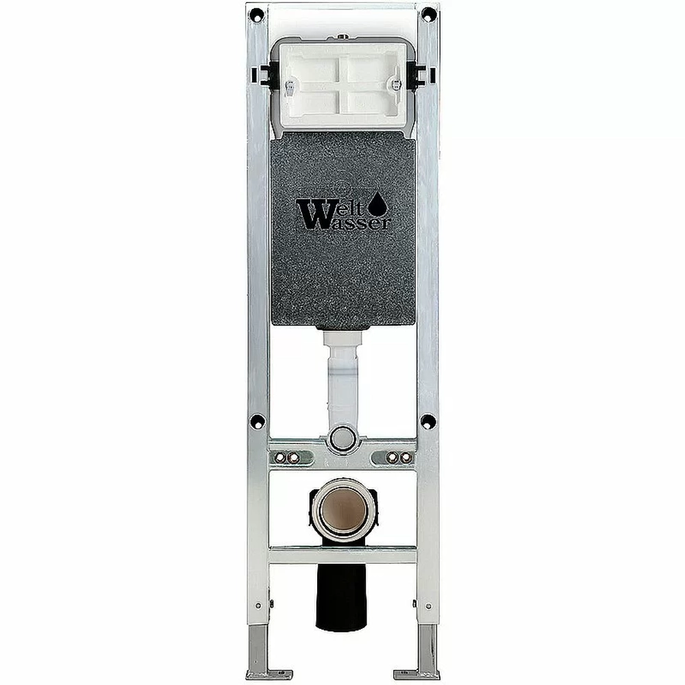 Унитаз подвесной WeltWasser AMBERG 350 ST+MERZBACH 043 XL GL-WT+AMBERG RD-WT белый/кнопка белая, безободковый, с крышкой микролифт, с инсталляцией, слив торнадо