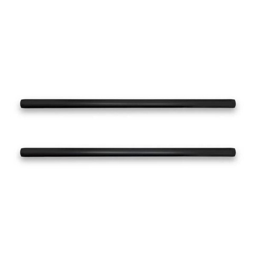 Перекладины с пазами (на рейлинг) 125 см аэродинамика черные алюминиевые, анодированные (ЕвроДеталь)