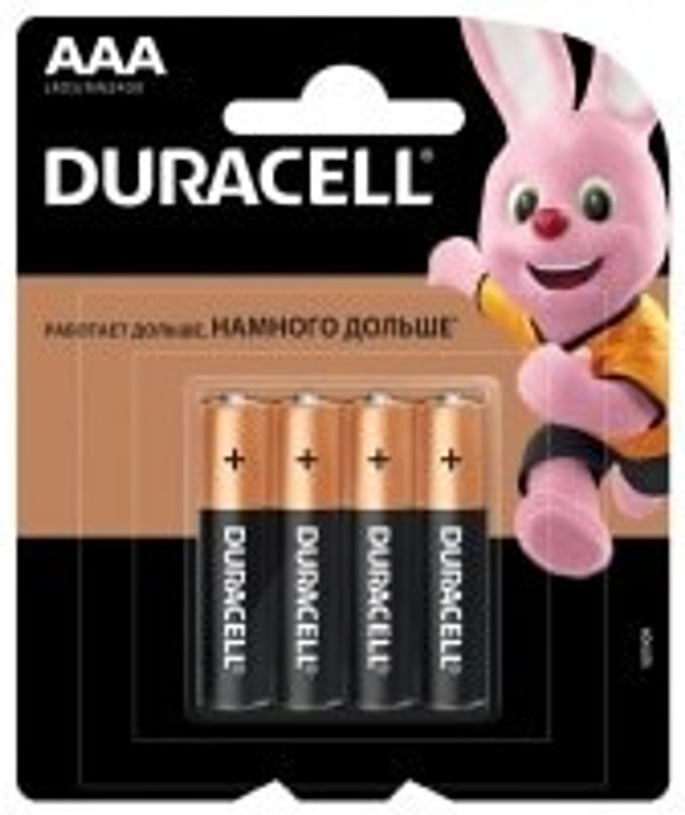 Элемент питания DURACELL LR03-BL4