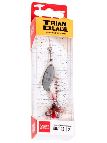 Блесна вращ. Lucky John TRIAN BLADE LONG 12.0г 007 в блистере