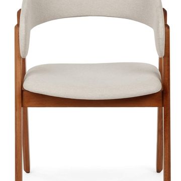 Стул Devlin Soft дерево и бежевая ткань 