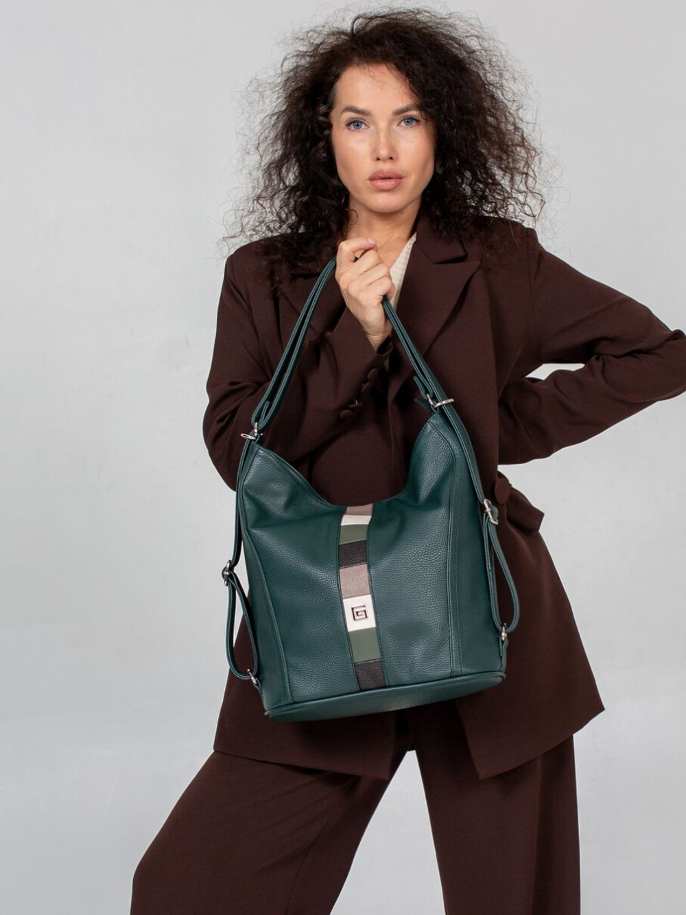 GERA Сумка-рюкзак женская через плечо, трансформер