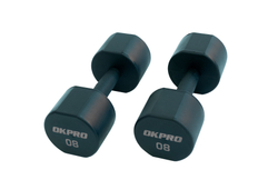 Набор полиуретановых гантелей от 1 до 10 кг (серый лого)