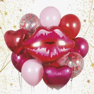 Набор шаров 13 шт «Поцелуйчик»