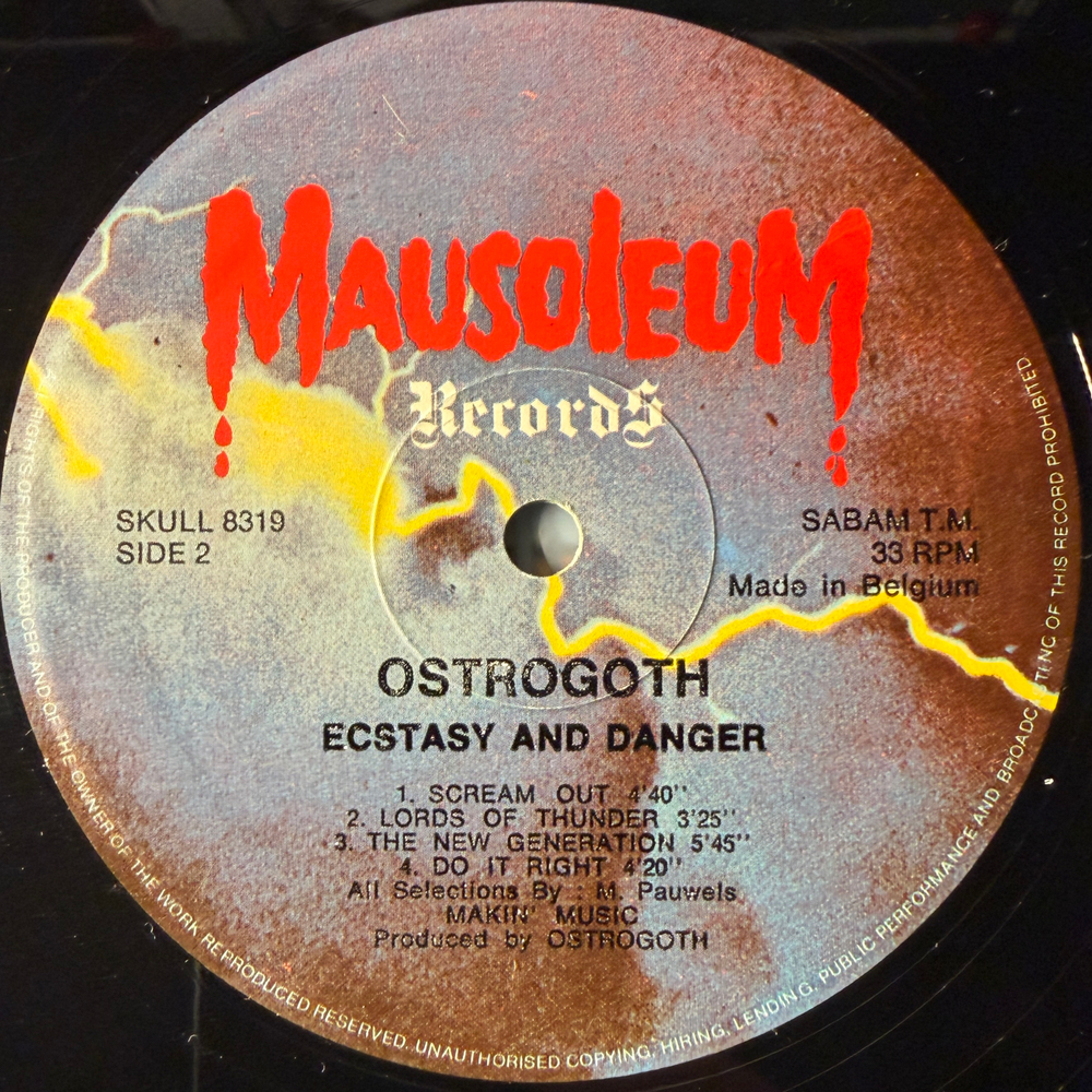 Ostrogoth ‎– Ecstasy And Danger (Бельгия 1984г.)