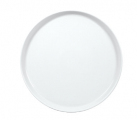 GBSBLB27DU00  Тарелка Круглая Борт Вертикальный D=27 См., Плоская, Фарфор, Цвет Молочно-Белый, Bilbao