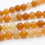 Авантюрин красный, размер 6,4-6,5 мм, цена за 28-29 шт (1/2 нити)