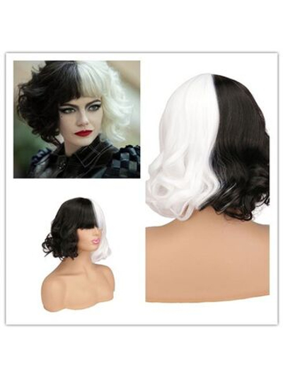 Парик Круэллы де Вилль на Хэллоуин