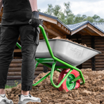 Тачка садово-строительная с PU колесом, грузоподъемность 180 кг, объем 90 л Сибртех