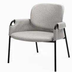 Лаунж-кресло Lok, светло-серое