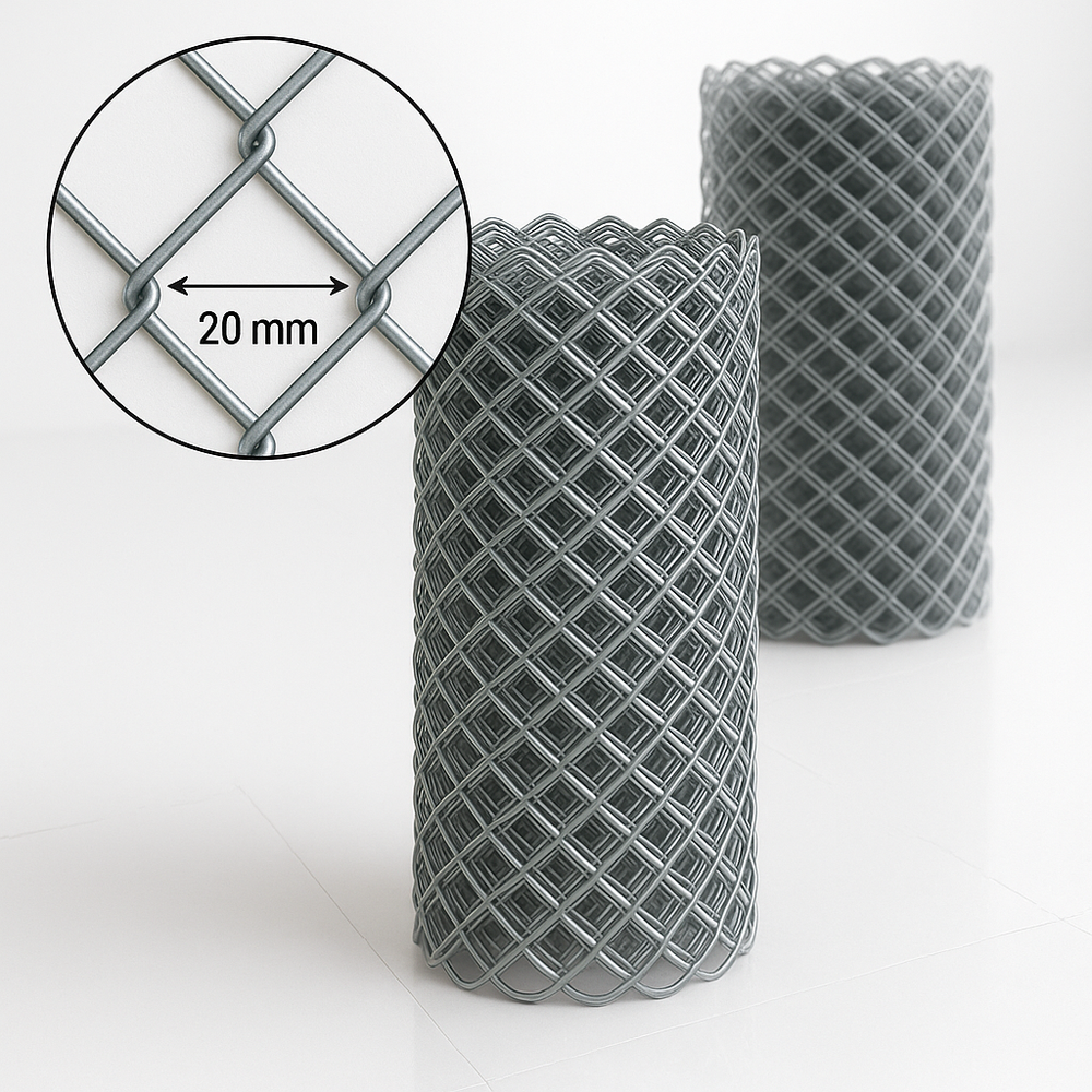Сетка рабица 20х20 ф1,6мм (оцинкованная)