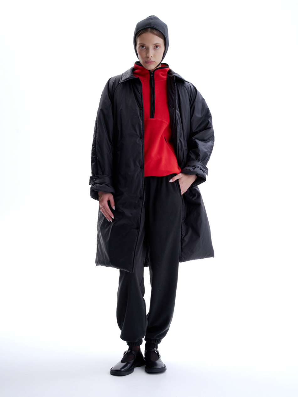 Брюки из флиса черные