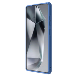 Чехол синего цвета с защитной шторкой для камеры от Nillkin на Samsung Galaxy S25 Ultra, серия CamShield Pro Case