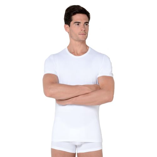Мужская футболка белая HOM Supreme Cotton 40-1330-0003