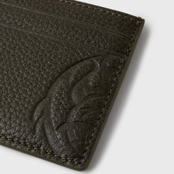 Кардхолдер YMKASHIX грубая кожа темно-зеленый