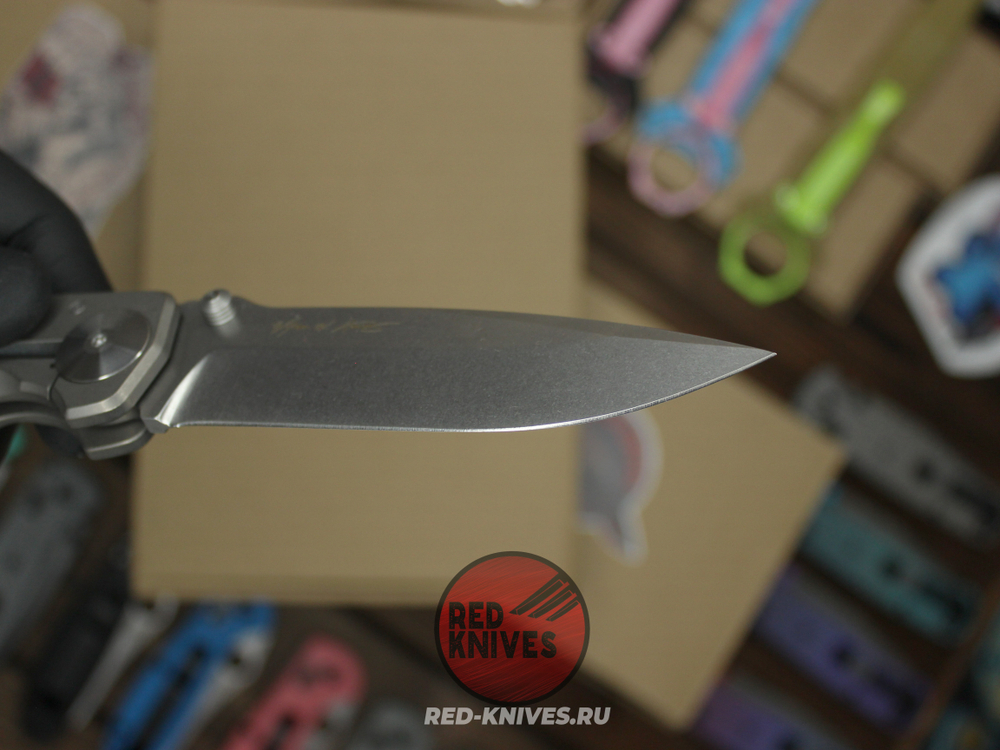 Нож Spartan Blades Harsey Titanium - рукоять серый титан + сухарь