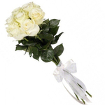 White Roses with Ribbon