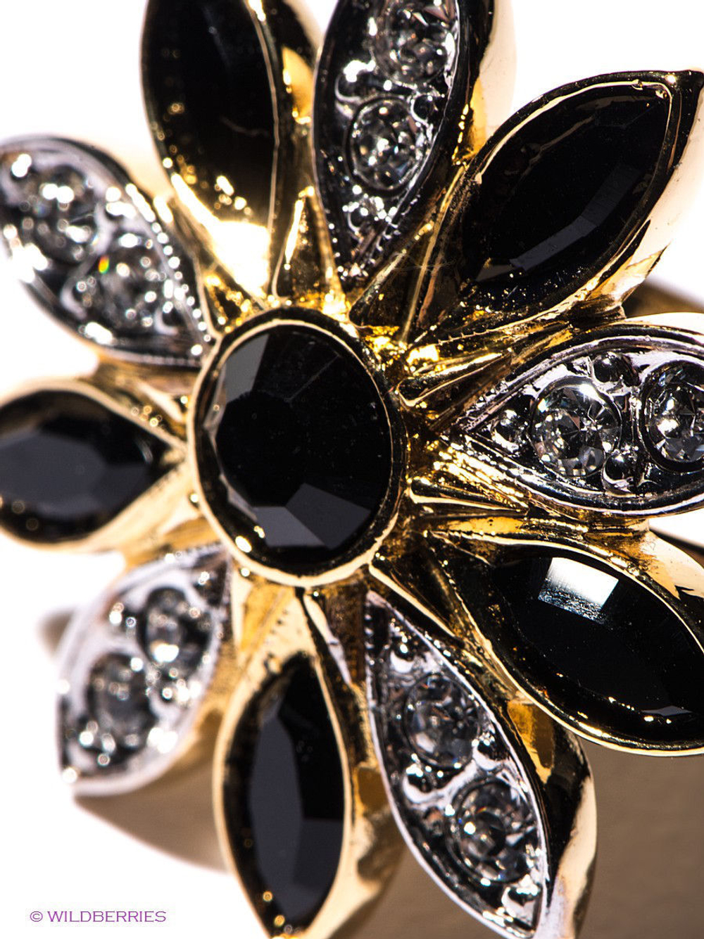"Джая" кольцо в золотом покрытии из коллекции "Пастель" от Jenavi